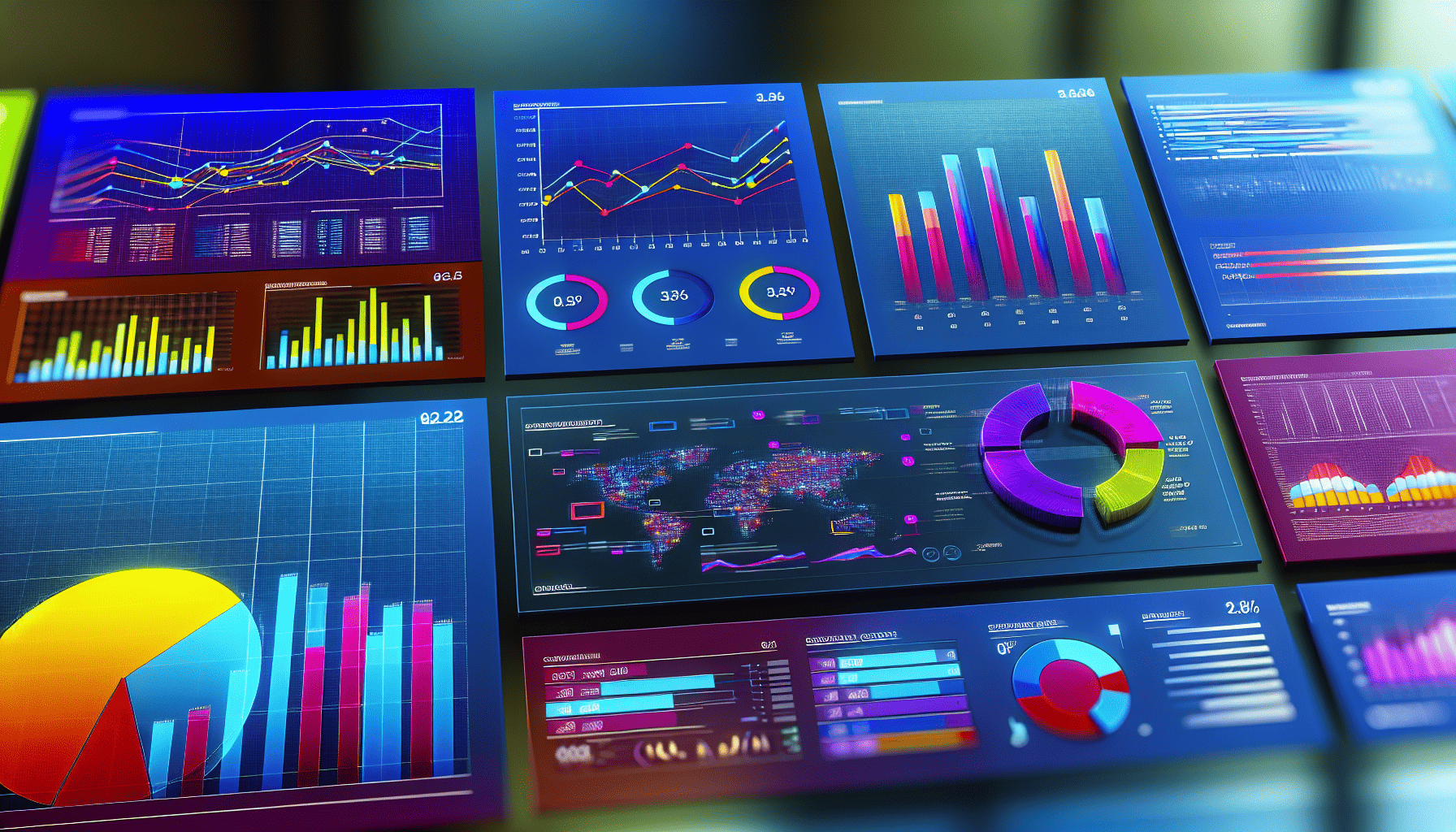 Photo of sales performance dashboard