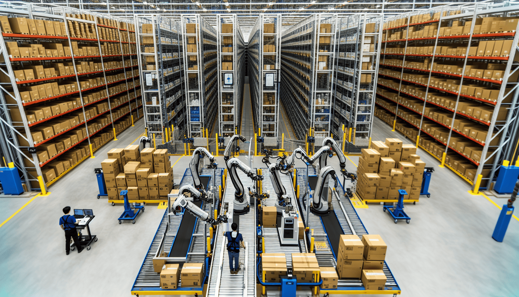 Photo of an automated inventory management system