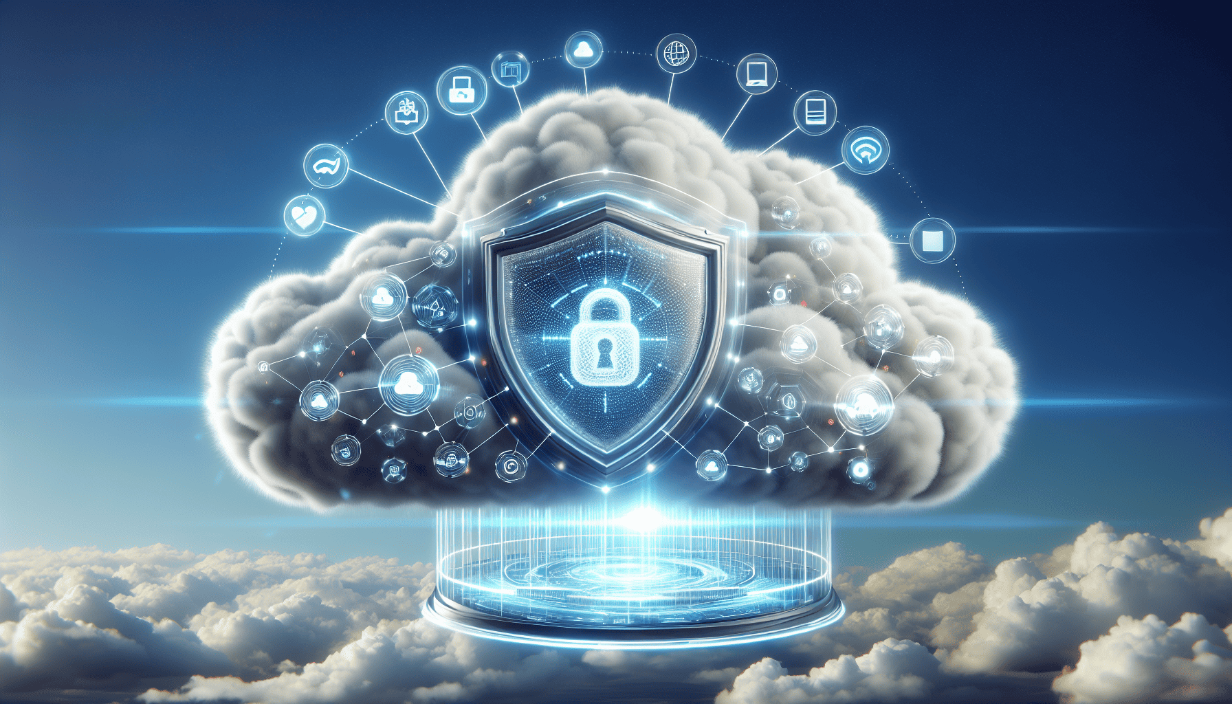 Illustration of cloud security solutions