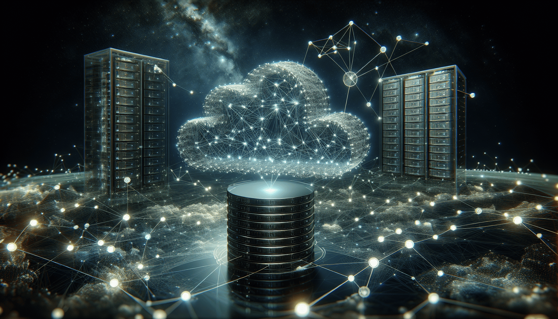 Illustration of cloud computing architecture