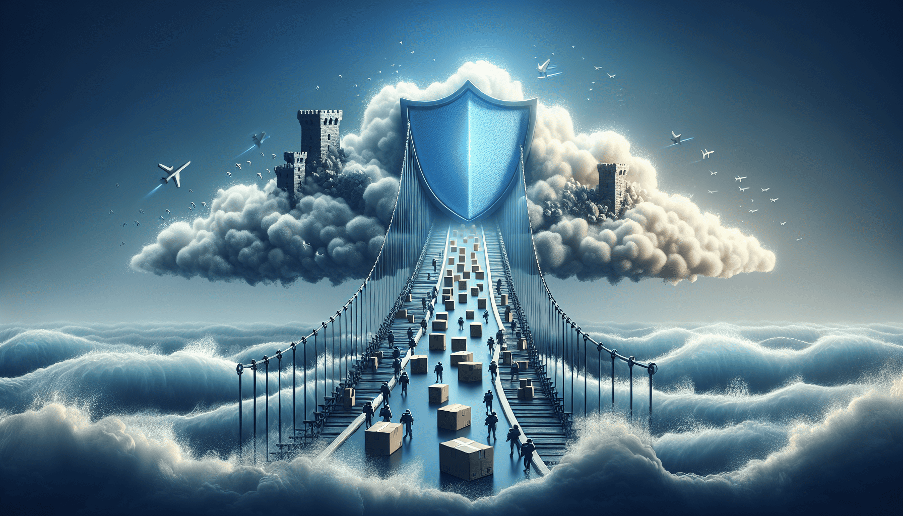 Illustration of overcoming challenges in cloud migration