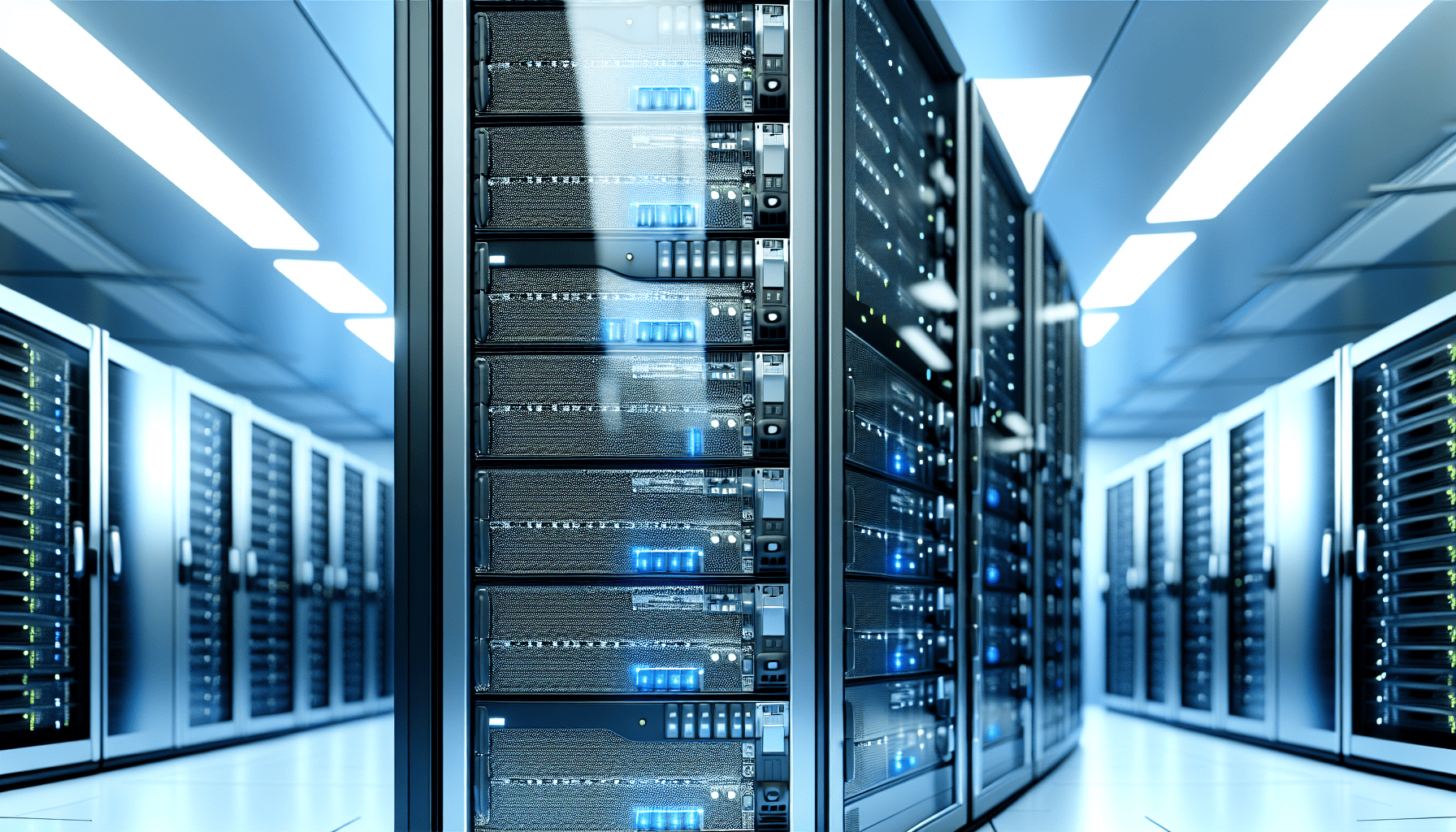 Photo of a modern cloud database server