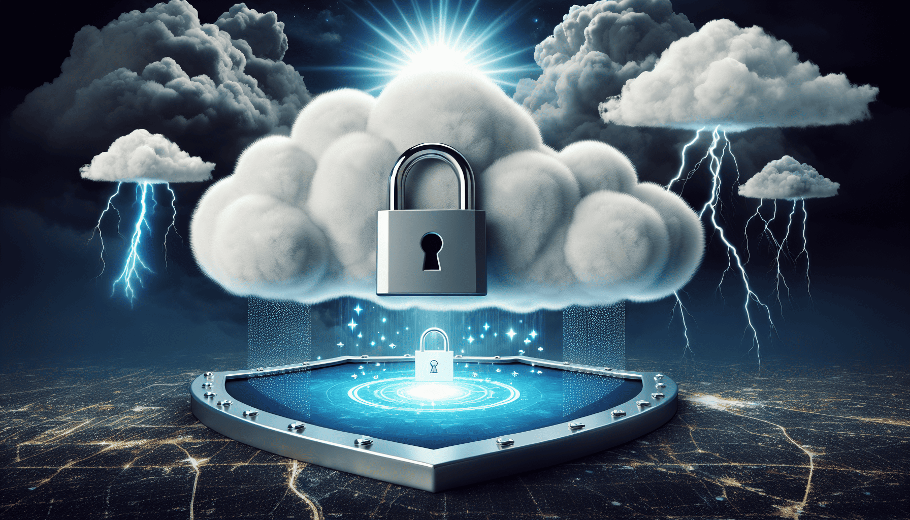 Illustration of private cloud security