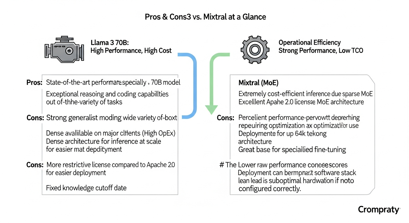 A stylized, visually appealing image of the Python code block above. Use a dark theme with syntax highlighting. The image should be clean and suitable for sharing on social media or in presentations. Title it 'Conceptual Model Loading: Llama 3 vs. Mixtral'. - 